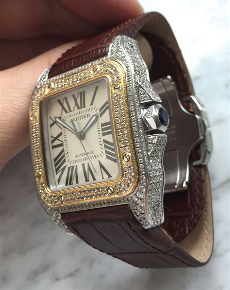 tank cartier santos|cartier santos xl diamond.